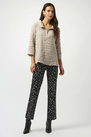Joseph Ribkoff Bubble Jacquard A-Line Top