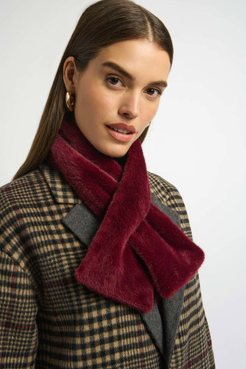 Joseph Ribkoff Faux Fur Pull-Through Scarf