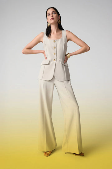 Joseph Ribkoff Lux - Twill Wide-Leg Pantsuit-Style Jumpsuit