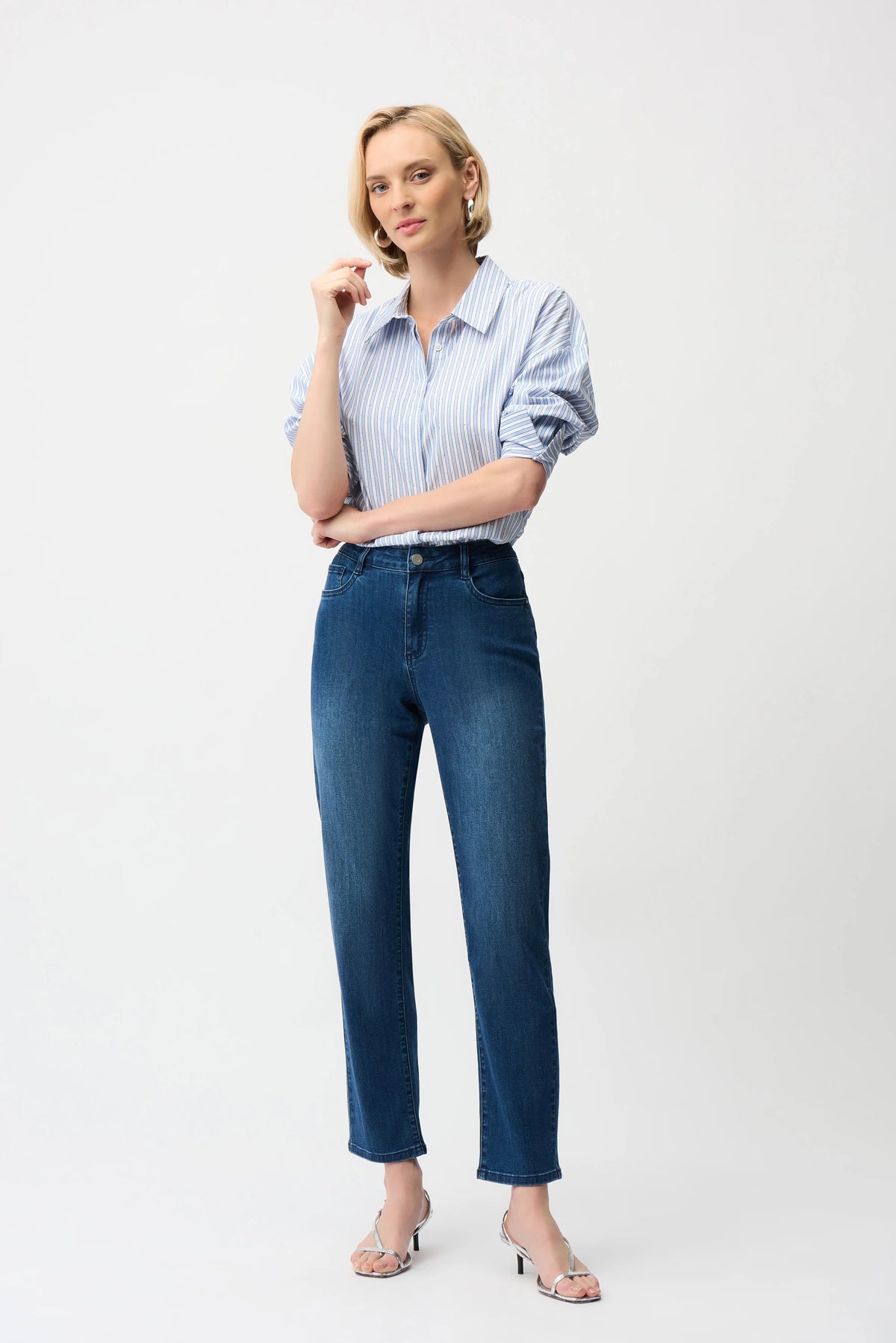 Joseph Ribkoff Mid Denim Gia | Classic Slim Fit Stretch Jeans