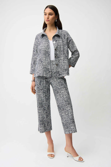 Joseph Ribkoff Millennium Abstract Print Pull-On Culotte