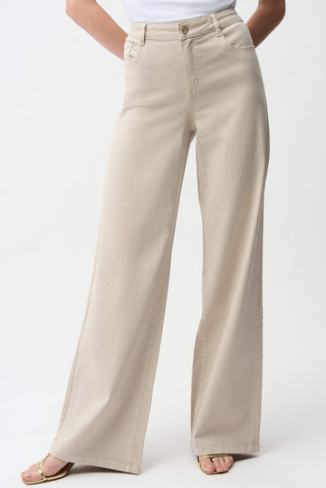 Joseph Ribkoff Moonstone Goldie | Classic Wide-Leg Stretch Denim Jeans