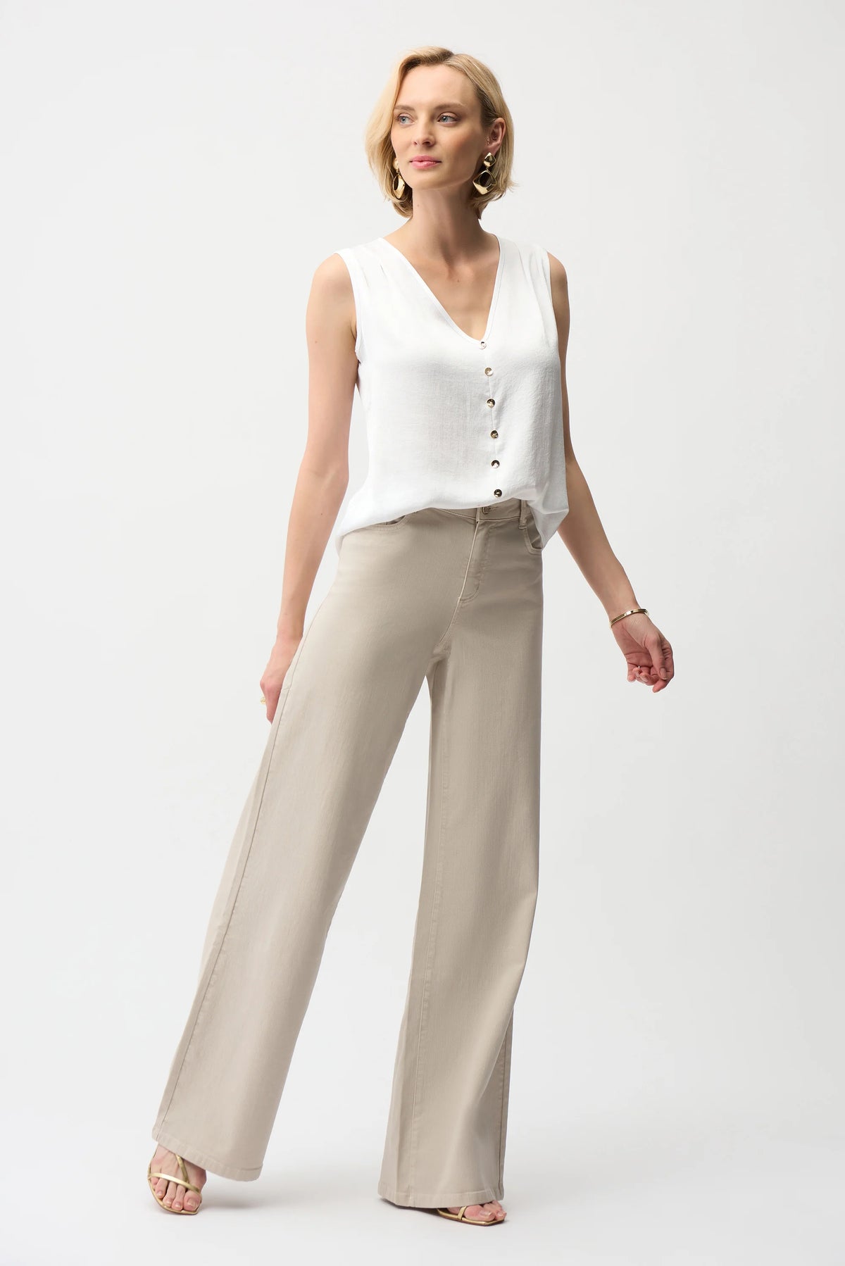 Joseph Ribkoff Moonstone Goldie | Classic Wide-Leg Stretch Jeans