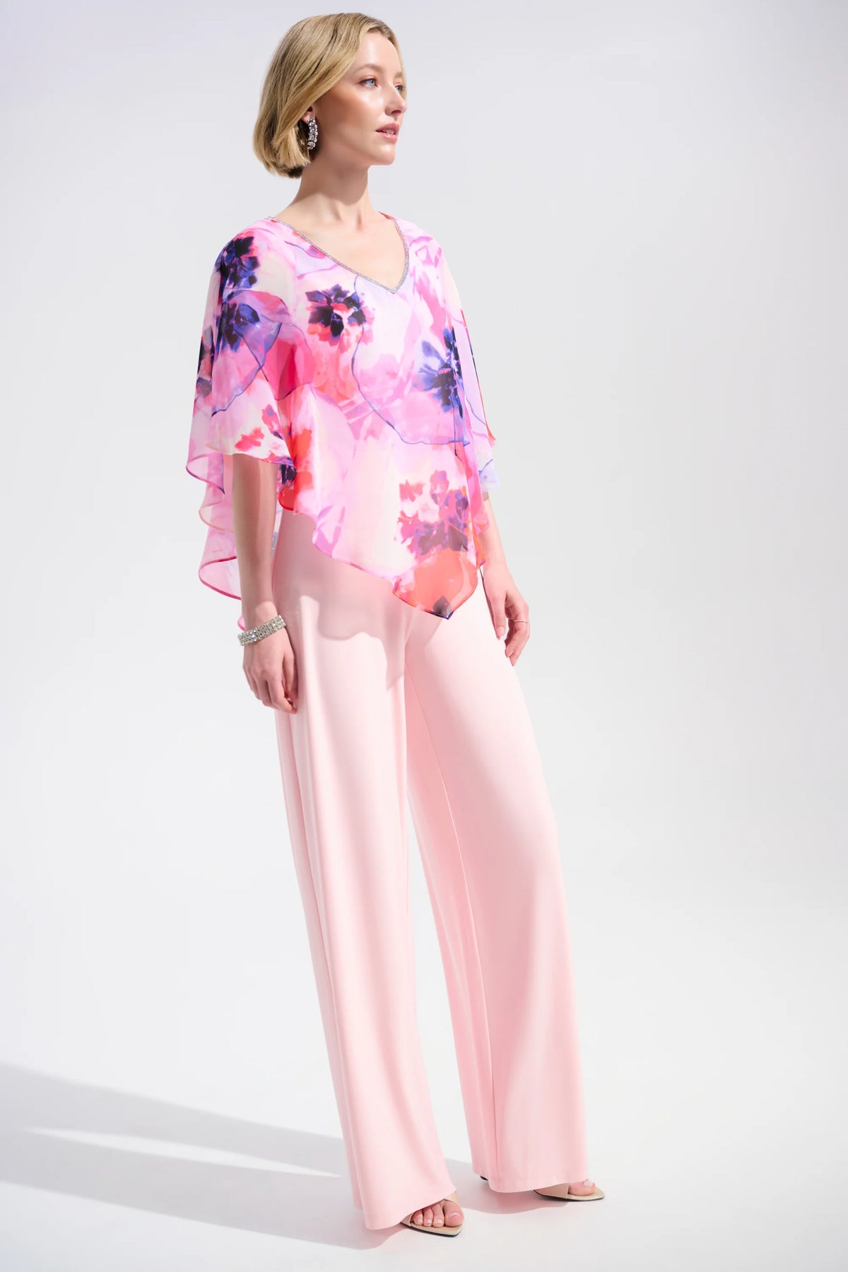 Joseph Ribkoff Petal Pink Signature | Wide Leg Pants