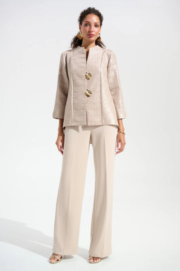 Joseph Ribkoff Sand Signature | Scuba Crepe Wide Leg Pull-On Pants