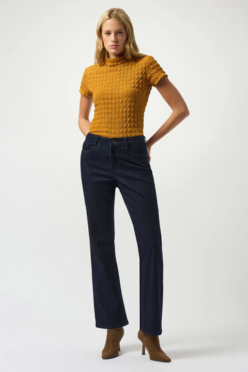 Joseph Ribkoff Textured Knit Fitted Top