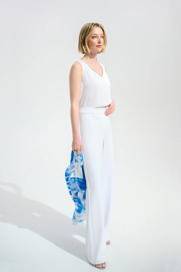 Joseph Ribkoff Vanilla Signature | Scuba Crepe Wide Leg Pull-On Pant