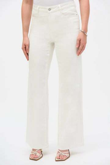 Joseph Ribkoff White Goldie | Classic Wide-Leg Stretch Jeans