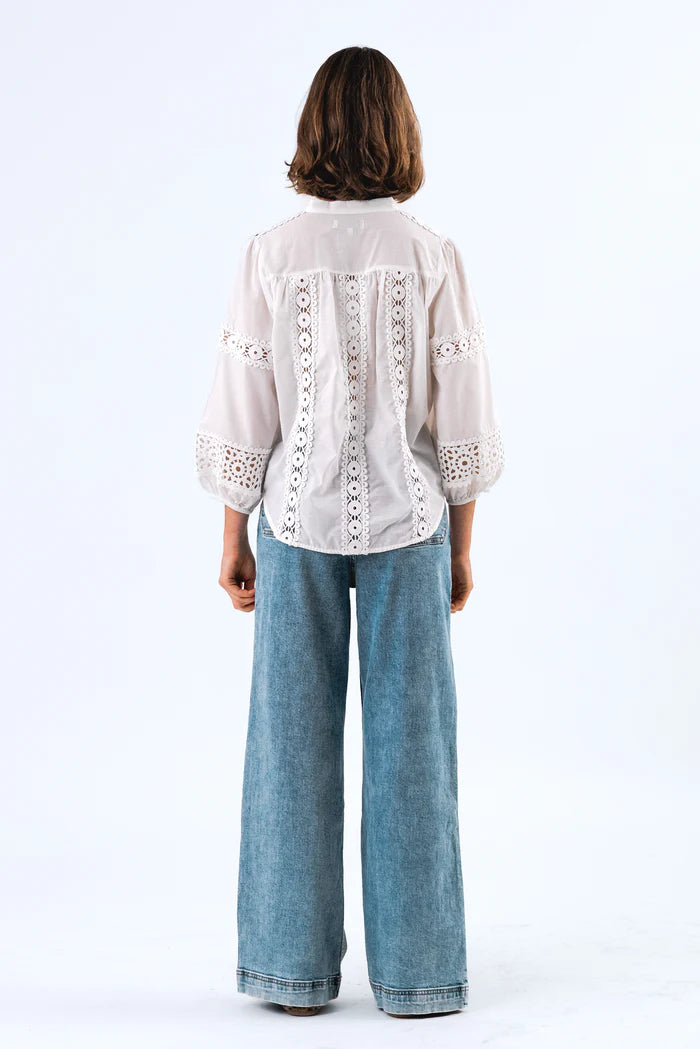 Lollys Laundry White June LL Shirt LS