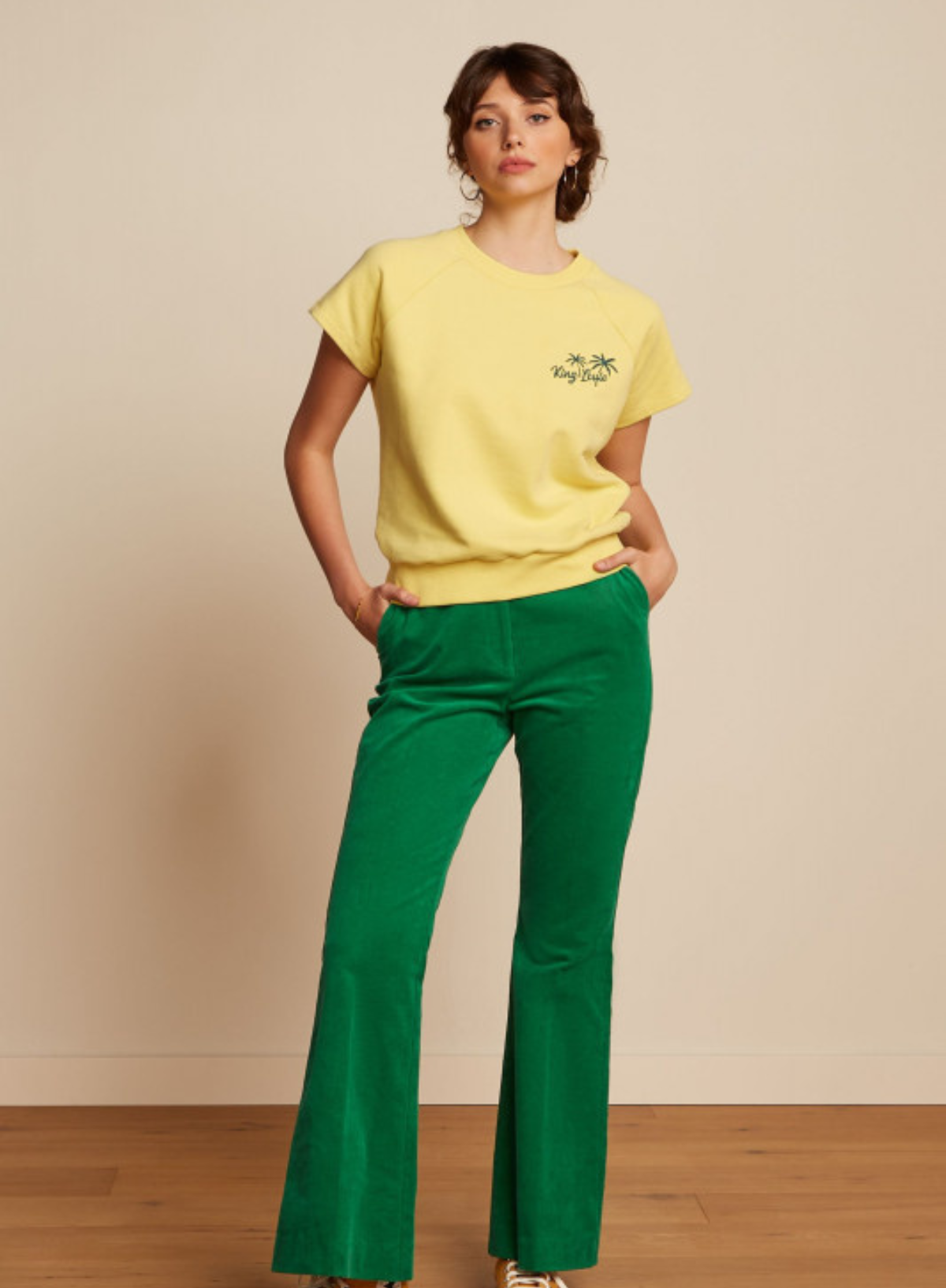 King Louie Green Curduory Trousers