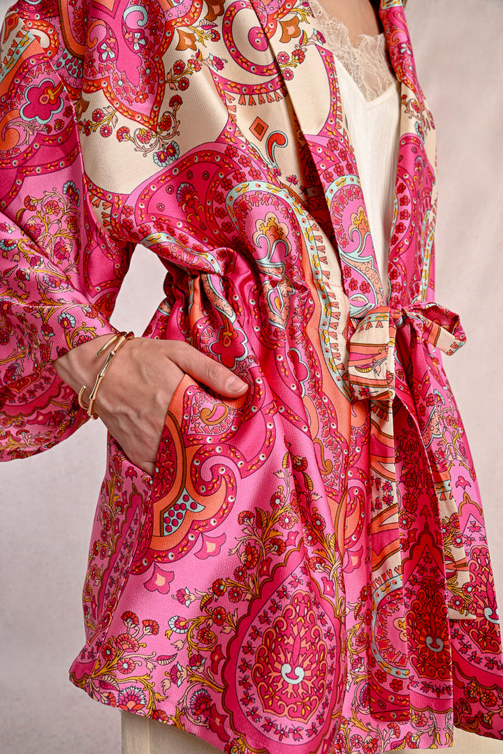 Molly Bracken Pink Daphne Kimono