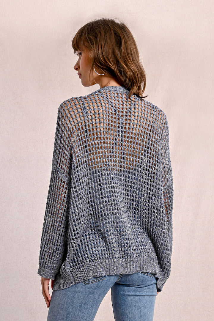 Molly Bracken Knitted Blue Cardigan