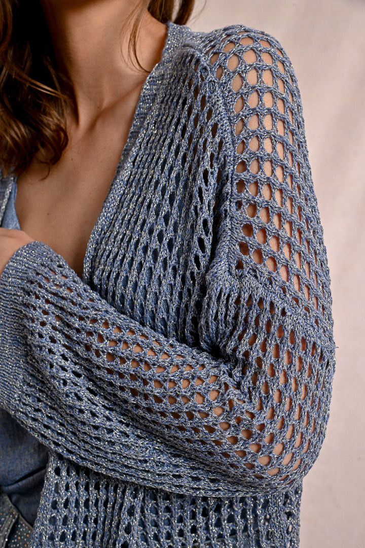 Molly Bracken Knitted Blue Cardigan