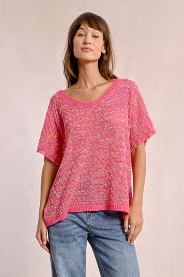 Molly Bracken Fuschia Knitted Sweater