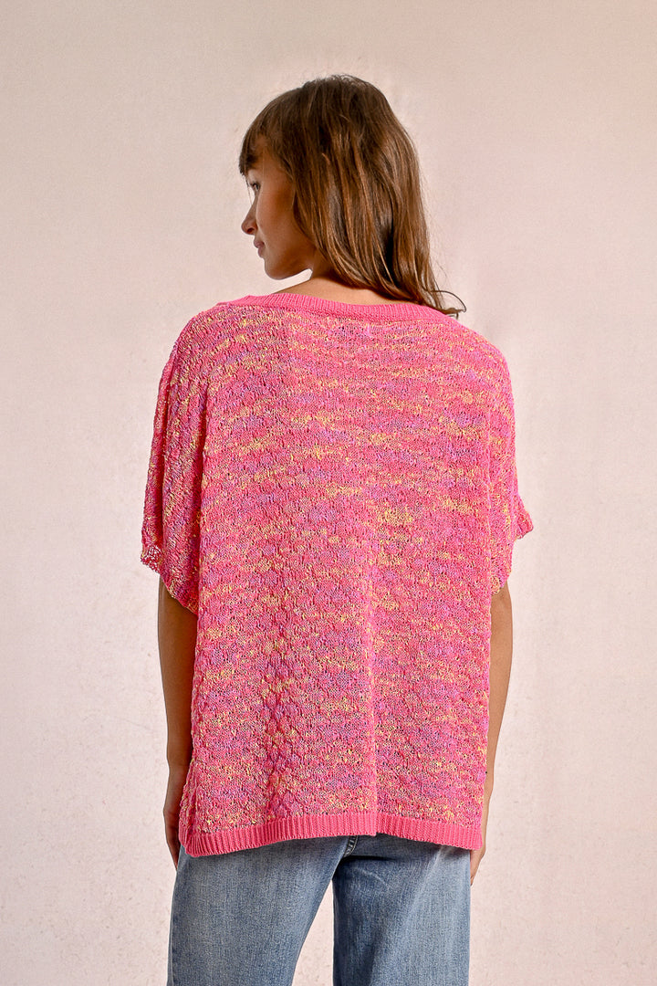 Molly Bracken Fuschia Knitted Sweater