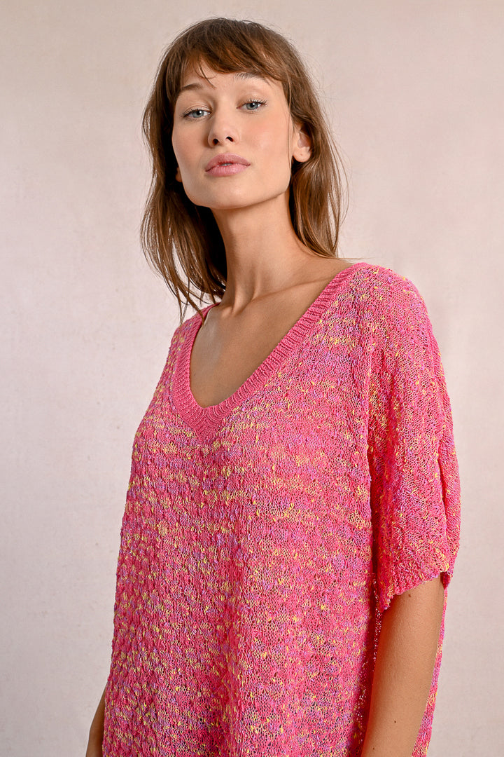 Molly Bracken Fuschia Knitted Sweater