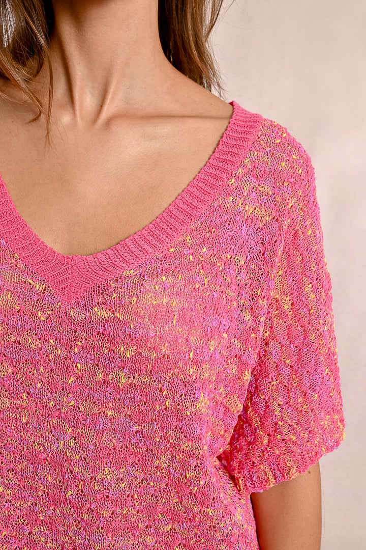 Molly Bracken Fuschia Knitted Sweater