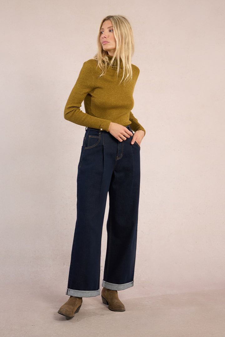 Molly Bracken Green Turtleneck Sweater