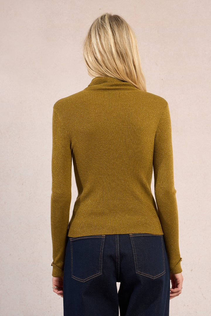 Molly Bracken Green Turtleneck Sweater