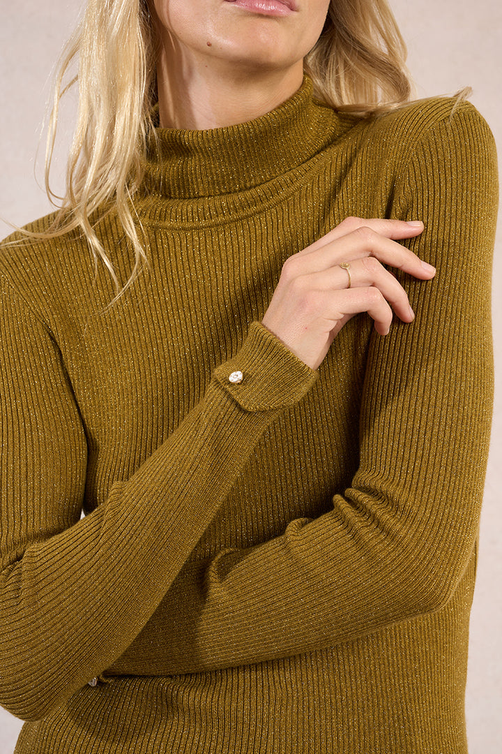 Molly Bracken Green Turtleneck Sweater