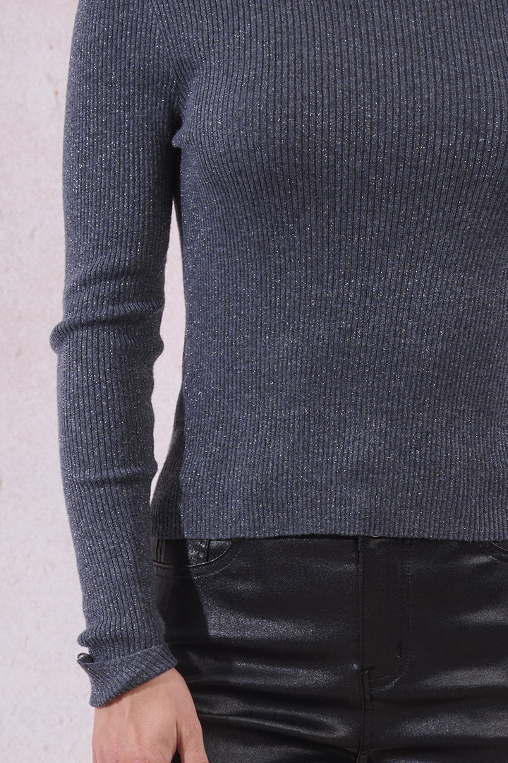 Molly Bracken Grey Turtleneck Sweater