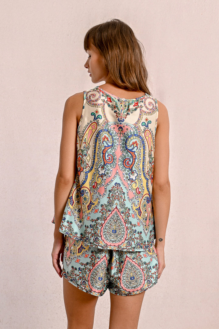 Molly Bracken Green Bloom Top