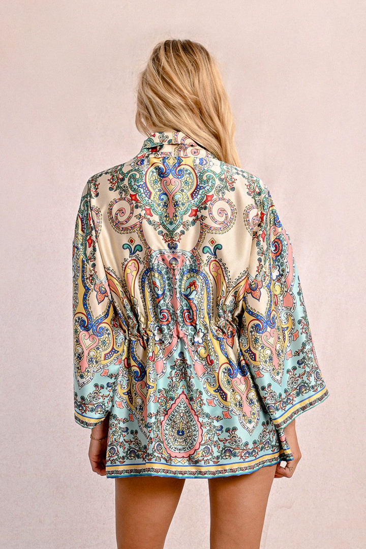 Molly Bracken Green Bloom Kimono