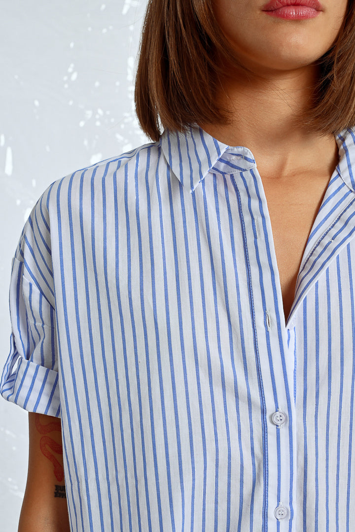 Lili Sidonio Striped Light Blue Dress