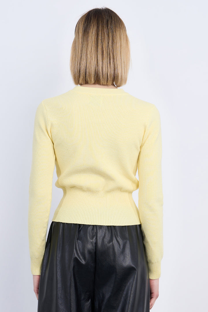 Molly Bracken Yellow Straight Sweater