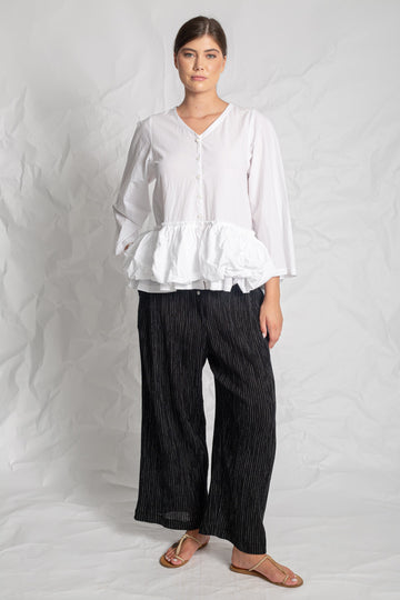 Les Filles D'Ailleurs White Shirt/Top