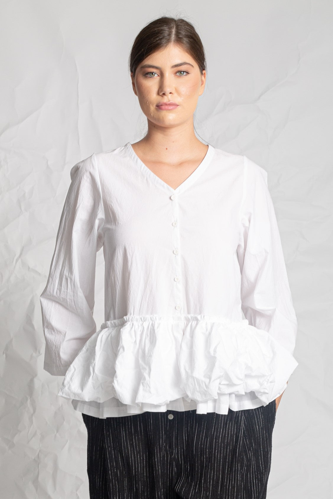Les Filles D&#39;Ailleurs White Shirt/Top