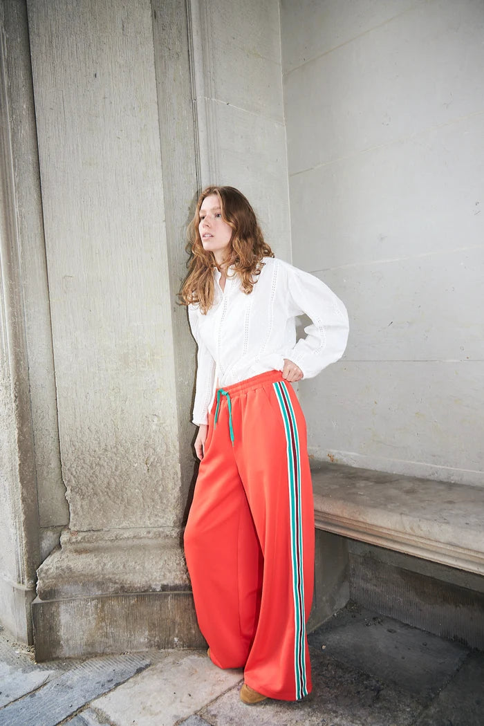 Lollys Laundry Red Liam Trousers