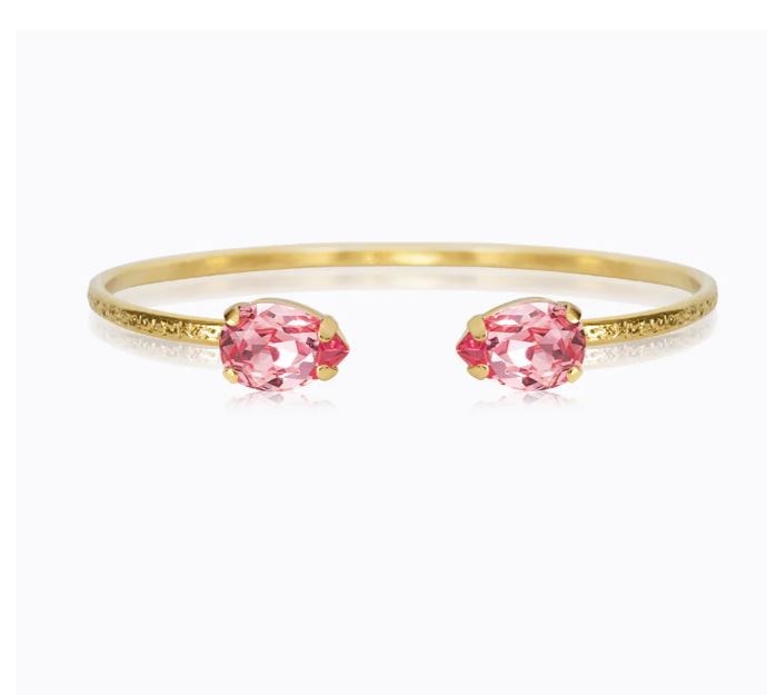 Caroline Svedbom Petite Drop Bracelet Gold Light Rose
