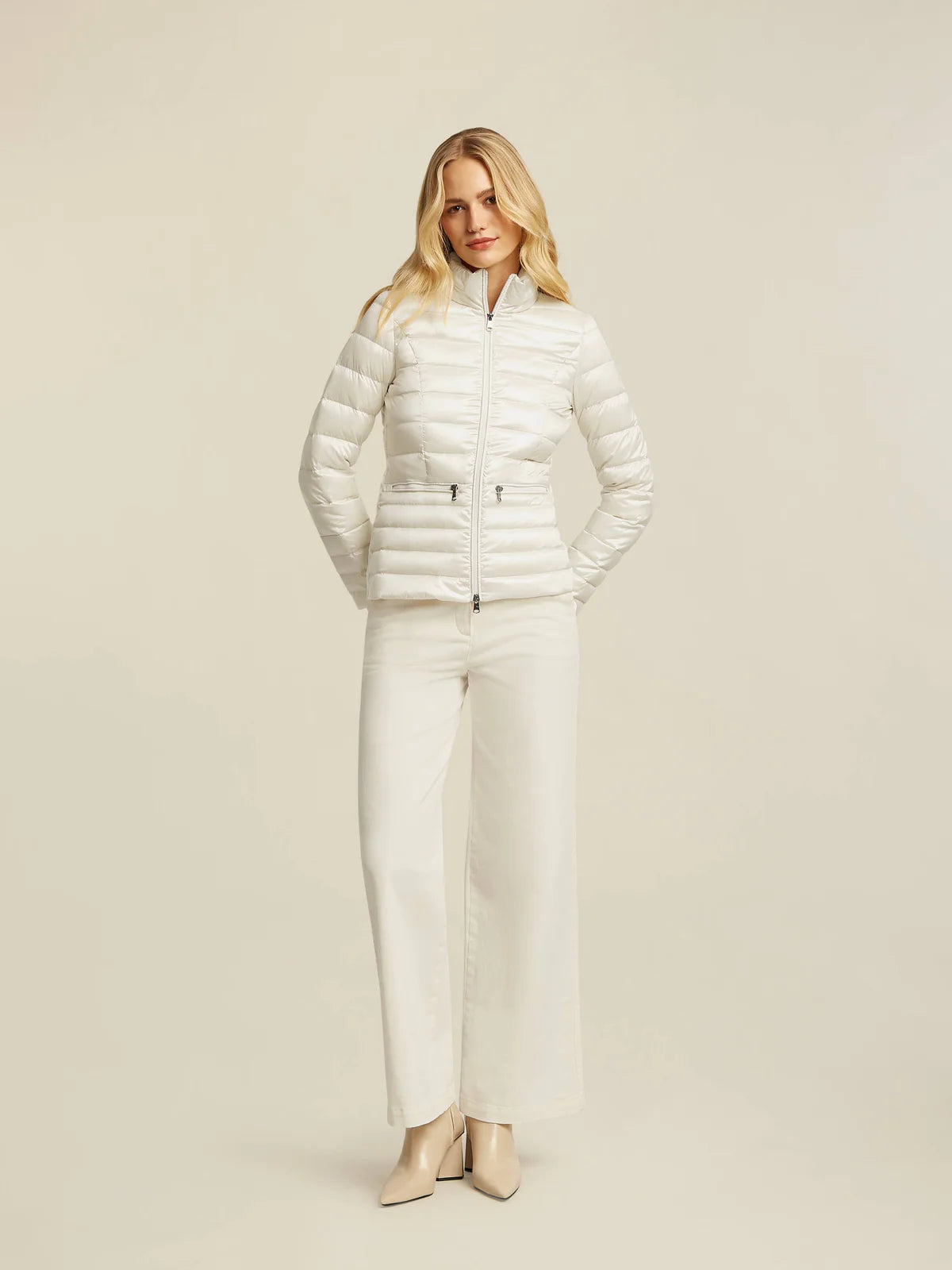 Beaumont Off White Lila Premium Down Coat
