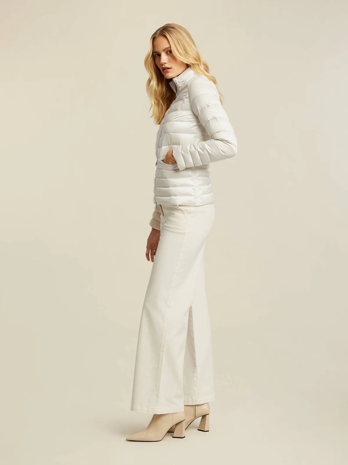 Beaumont Off White Lila Premium Down Coat