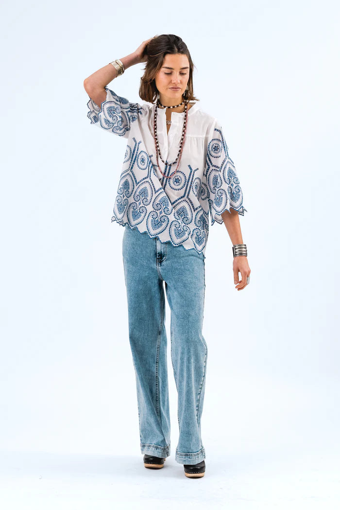 Lollys Laundry Multi Coloured LL Louise Blouse