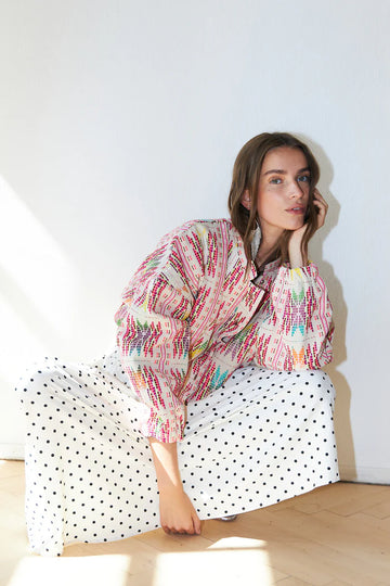 Lollys Laundry Pink Lama Jacket LS