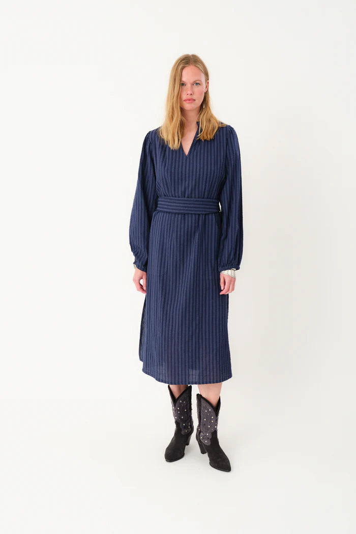 Lollys Laundry Stripe Paris LL Midi Dress