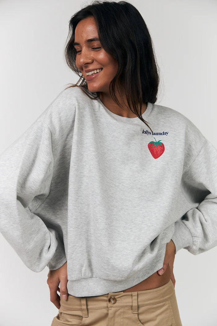 Lollys Laundry Sydney Strawberry Sweatshirt LS