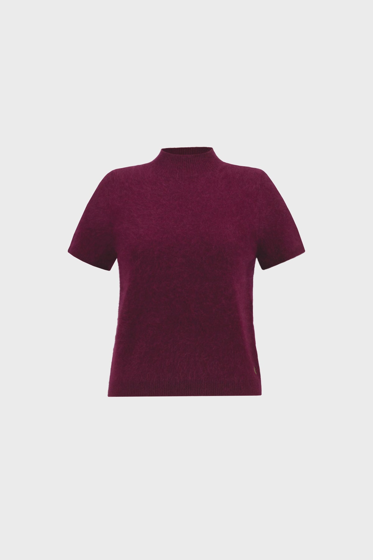 Joseph Ribkoff Icon Elizabeth Hurley Edit 57  Elderberry Short Sleeved Top - 100% Laine Wool