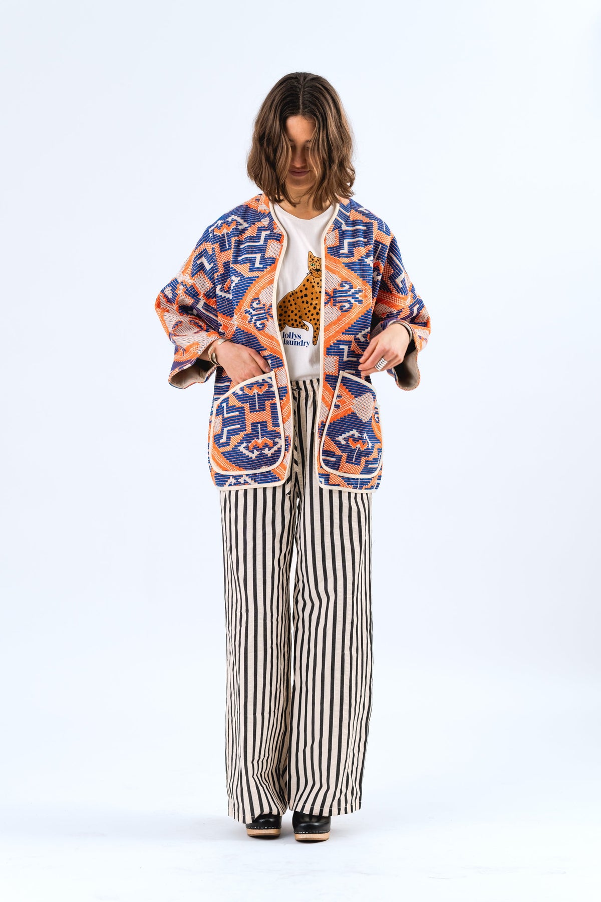 Lollys Laundry Orange Mixed Lulu Jacket