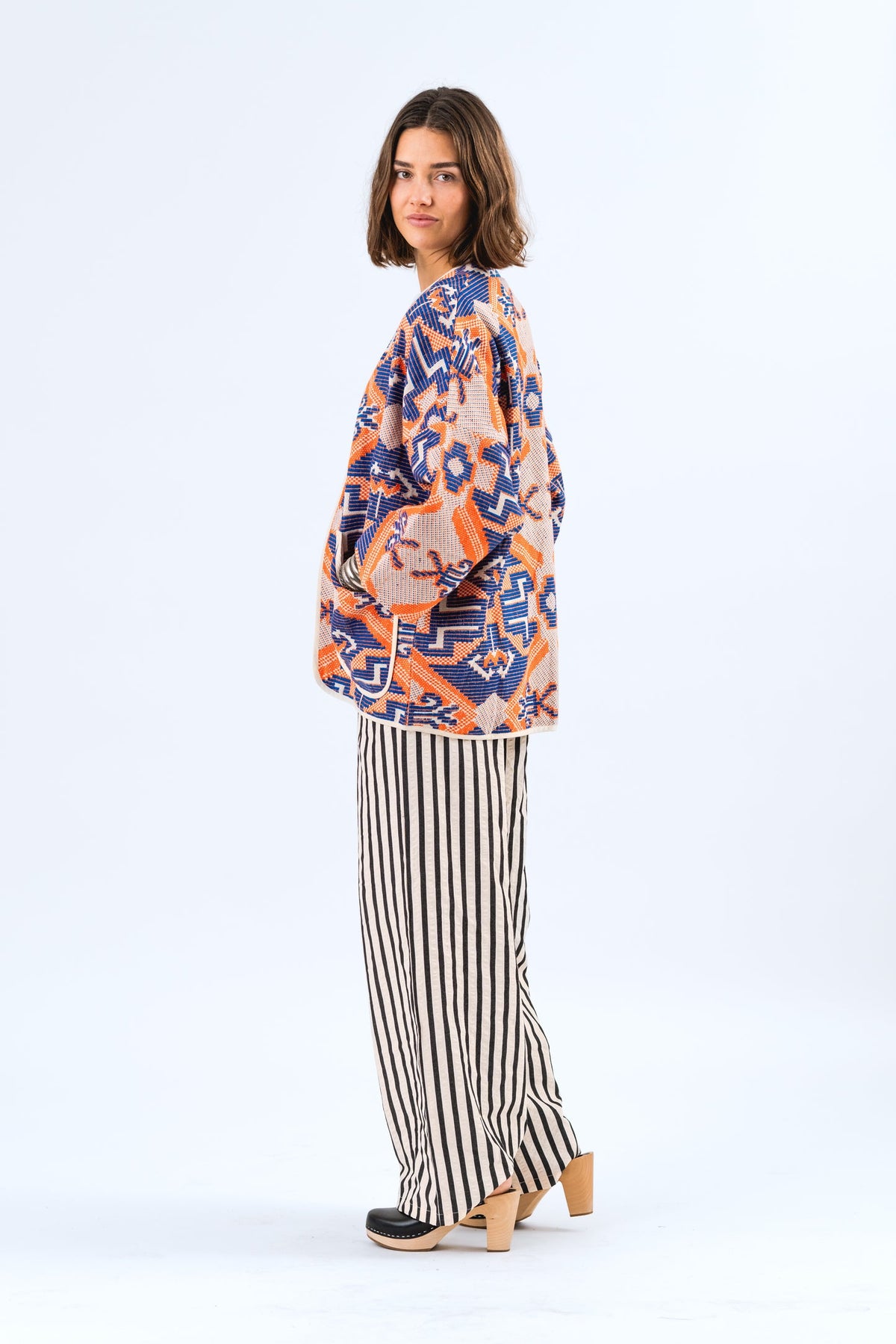 Lollys Laundry Orange Mixed Lulu Jacket