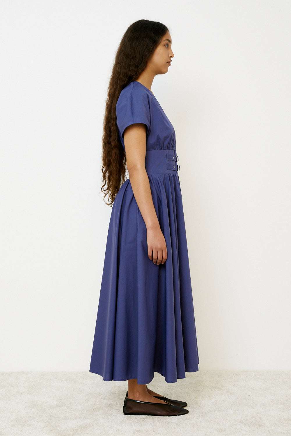 MeiMeiJ Limogues Buckle Belt Dress