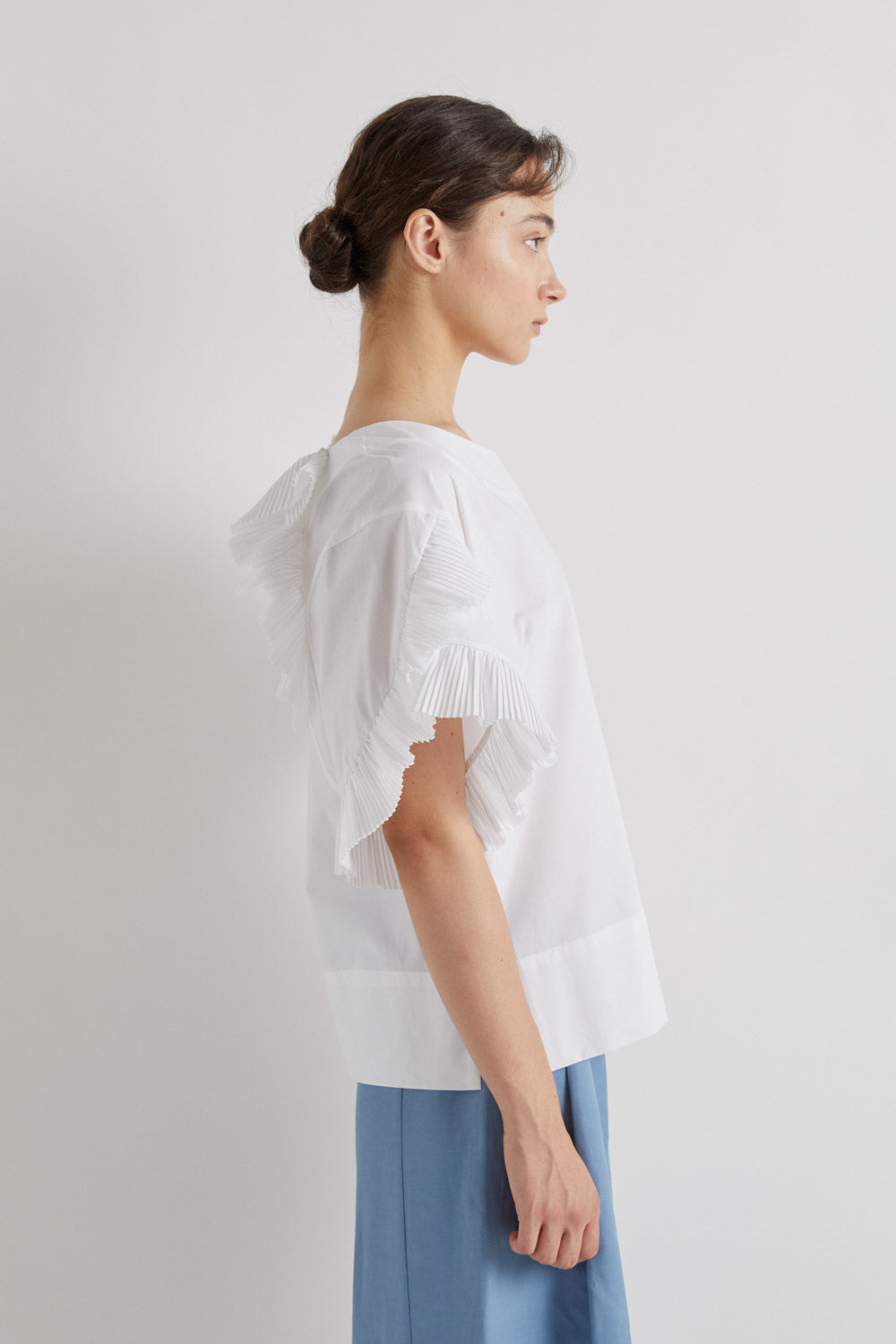 MeiMeiJ Off White Blouse