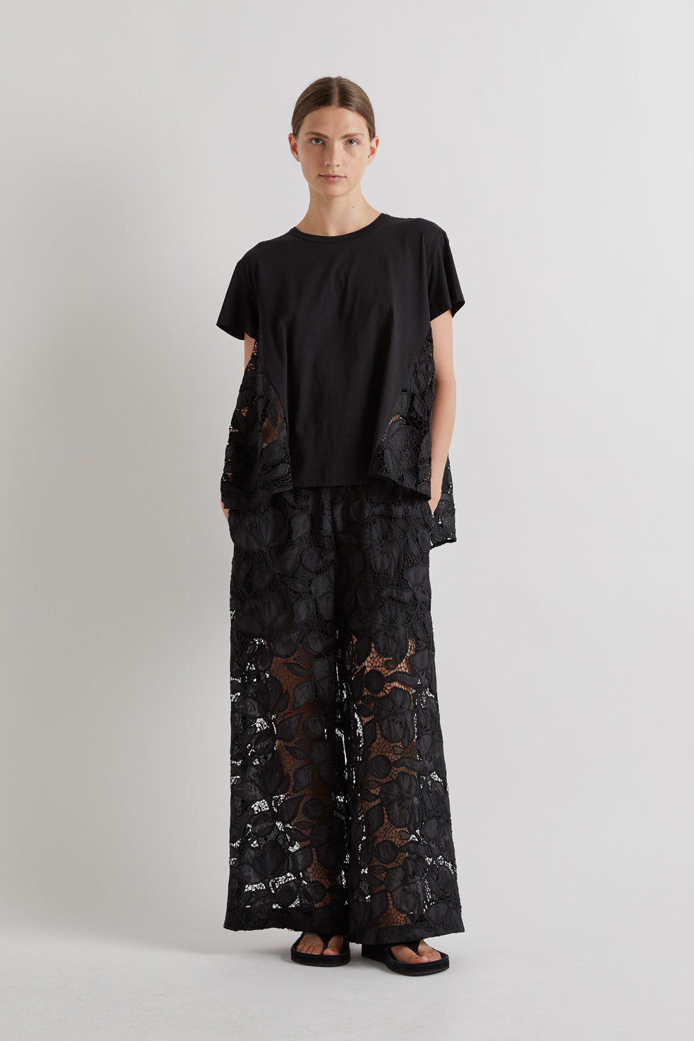 MeiMeiJ Nero Lace Trousers