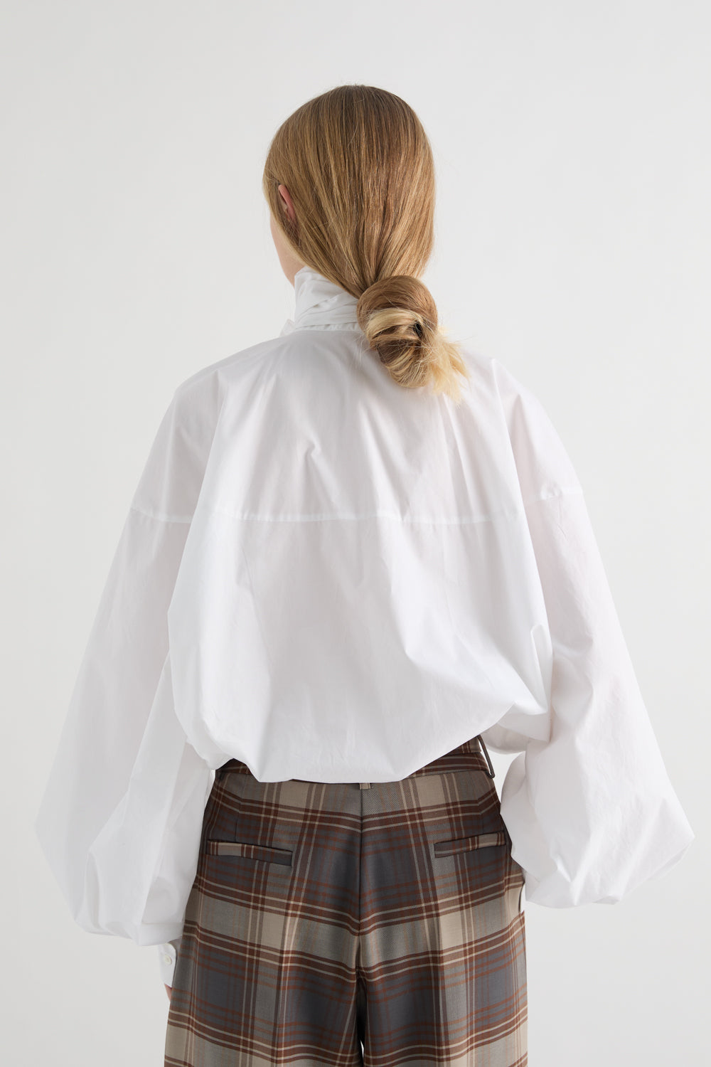 MeiMeiJ Dramatic Classic Off White Shirt