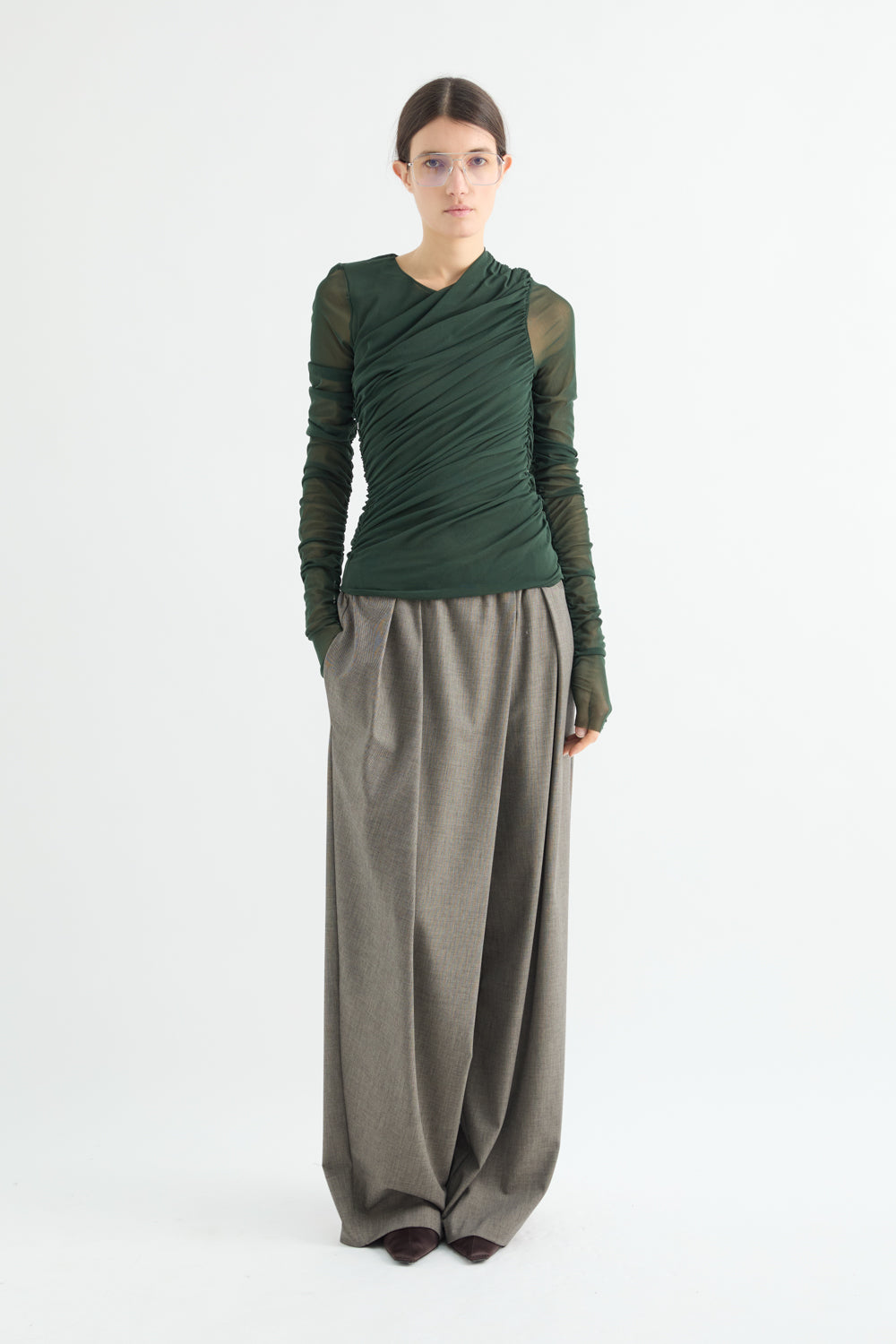 MeiMeiJ Slim Fitting Forest Top