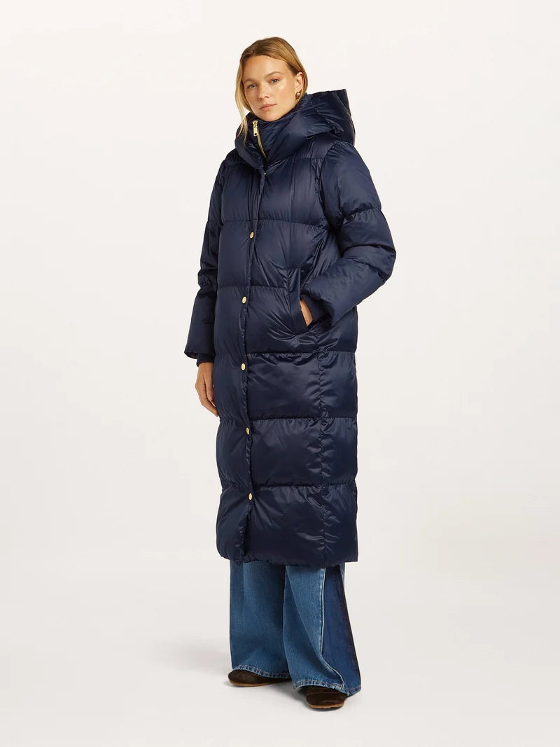 Beaumont Night Blue Mathie Long Coat