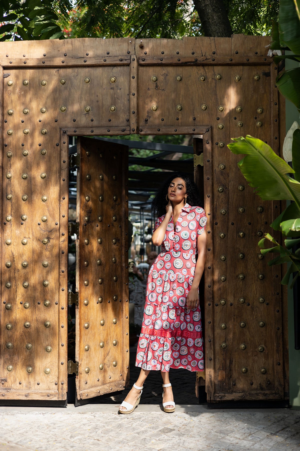 Emily Lovelock Flame Scarlett Red Giana Dress