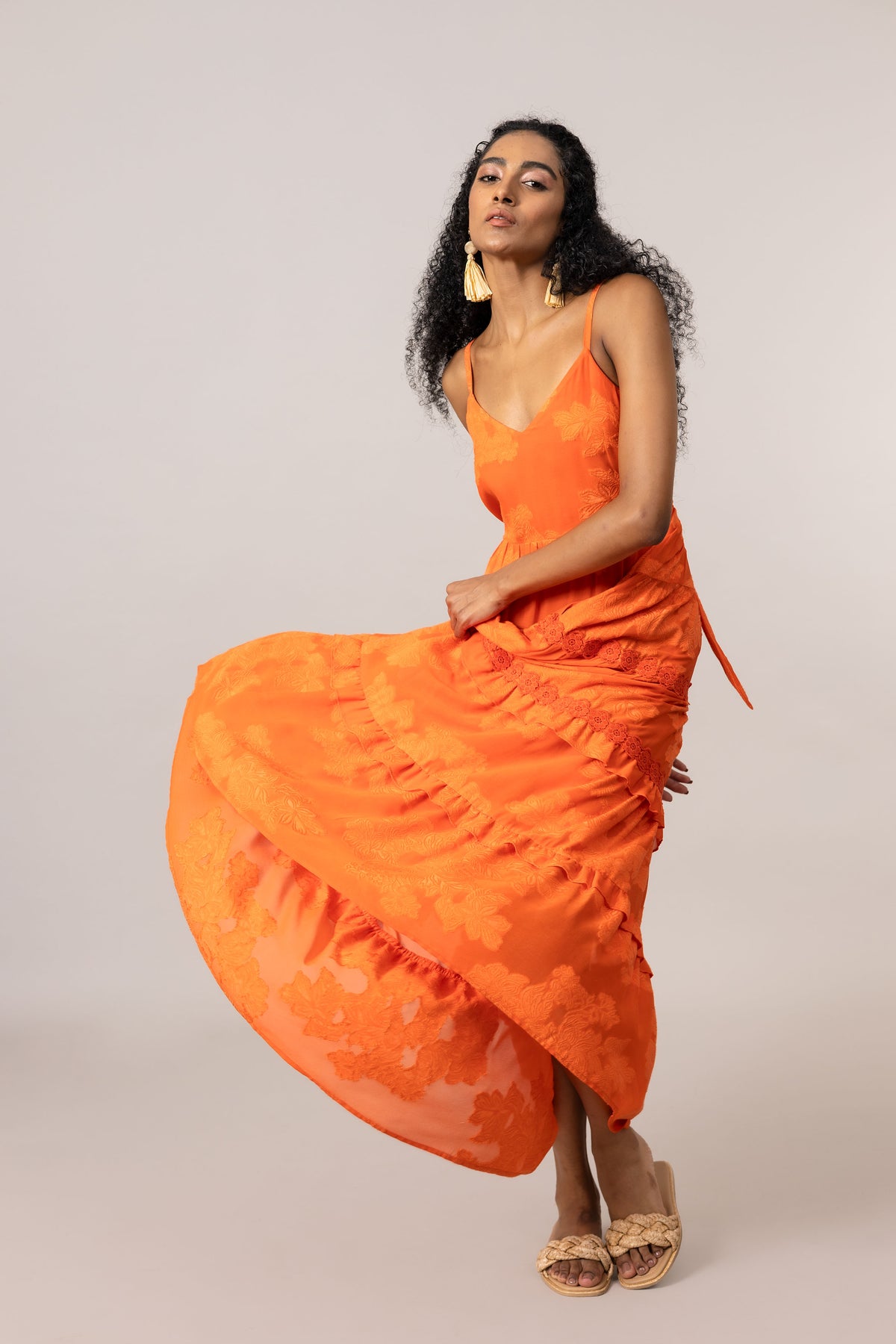 Emily Lovelock Tigerlilly Orange Shelby Dress